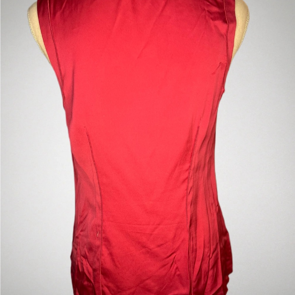 Sleeveless Pink Stretch Silk Women's Top